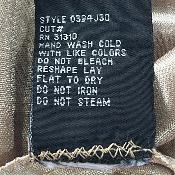 Agb SLEEVELESS POLKA DOT LACE OVERLAY ROUND NECK SHIFT DRESS BLACK/BEIGE 16 EUC - Picture 15 of 15